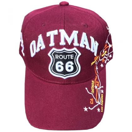 Casquette Route 66 "Oatman Map" Bordeaux Casquette Route 66 "Oatman Map" Bordeaux
