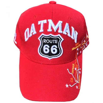 Casquette Route 66 "Oatman Map" Rouge Casquette Route 66 "Oatman Map" Rouge