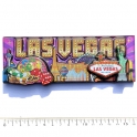 Magnet Las Vegas "Néons" en bois verni et en relief