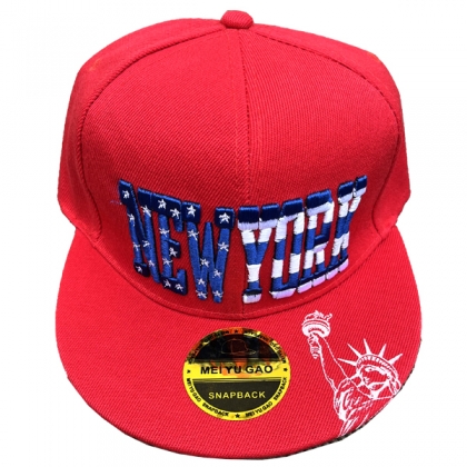 Casquette New York "USA Flag" Rouge