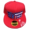 Casquette New York "USA Flag" Rouge
