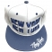 Casquette New York "Leather" Grise & bleu nuit