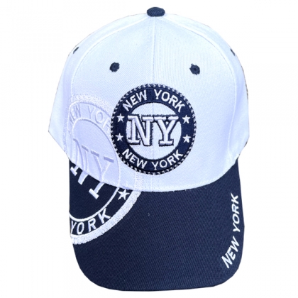 Casquette New York "NY Stamp" Blanche