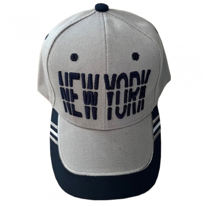 Casquette New York "All Caps" Grise