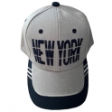 Casquette New York "All Caps" Grise