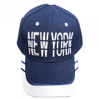 Casquette New York "All Caps" Bleu nuit