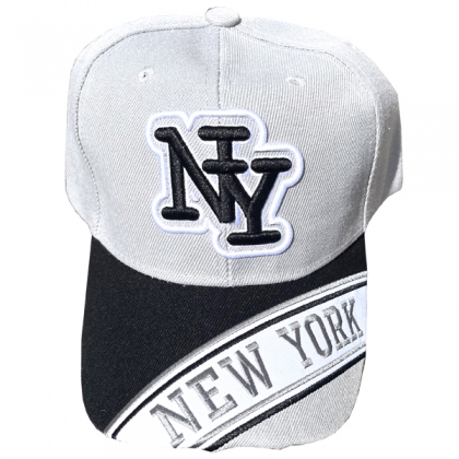 Casquette New York "Visor Line" Grise