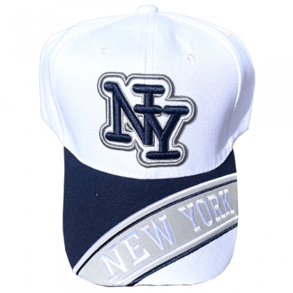 Casquette New York "Visor Line" Blanche
