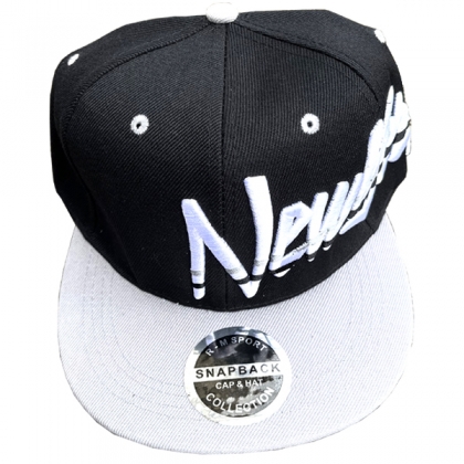 Casquette New York "Stripes" Noire & grise