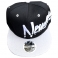 Casquette New York "Stripes" Noire & grise