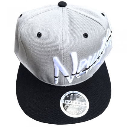 Casquette New York "Stripes" Grise & noire