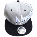 Casquette New York "Stripes" Grise & noire