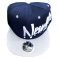 Casquette New York "Stripes" Bleu nuit & grise