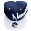 Casquette New York "Stripes" Bleu nuit & grise