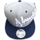 Casquette New York "Stripes" Grise & bleu nuit