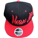 Casquette New York "Style" Noire & rouge