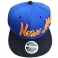 Casquette New York "Style" Bleu, noire & orange