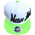 Casquette New York "Style" Blanche & verte
