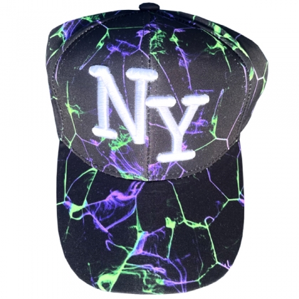 Casquette New York "Thunder" Violet et Vert