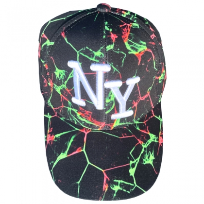 Casquette New York "Thunder" Vert et Rose