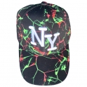 Casquette New York "Thunder" Vert et Rose
