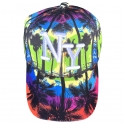 Casquette New York "Palms" Green Rainbow
