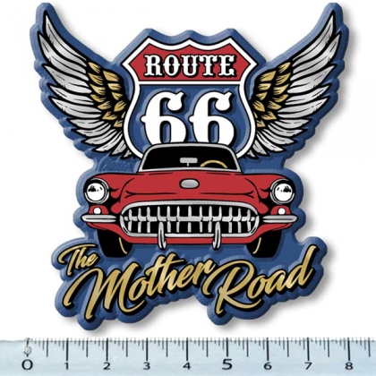 Magnet Route 66 "Car Wings" Slick