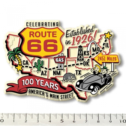 Magnet Route 66 "100 Years Map" Slick