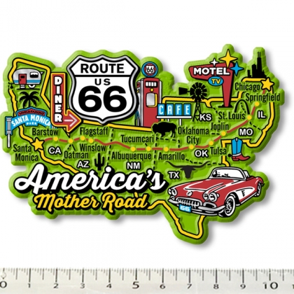 Magnet Route 66 "Green Map" Slick