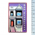 Magnet San Francisco "Maison Victorienne" en bois et en relief