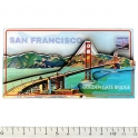 Magnet San Francisco "Golden Gate Bridge" en bois et en relief