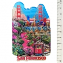 Magnet San Francisco "All Symbols" en bois et en relief