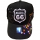 Casquette Route 66 "Map 2" Noire