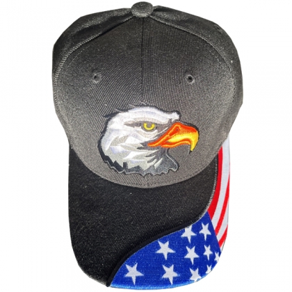 Casquette USA "Flag Visor" Noire