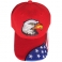 Casquette USA "Flag Visor" Rouge