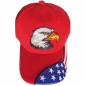 Casquette USA "Flag Visor" Rouge