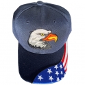 Casquette USA "Flag Visor" Bleu Nuit