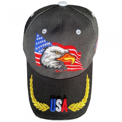 Casquette USA "Lauriers 2" Noire