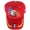 Casquette USA "Lauriers 2" Rouge