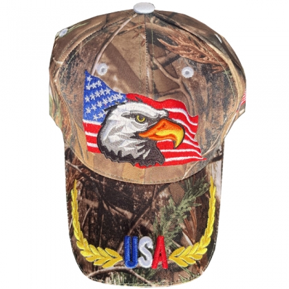 Casquette USA "Lauriers 2" Camouflage