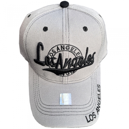 Casquette Los Angeles "Writing" Grise et Noire