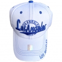Casquette Los Angeles "Writing" Blanche et Bleue