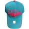 Casquette Los Angeles "Writing" Turquoise et Rose