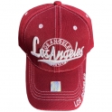 Casquette Los Angeles "Writing" Bordeaux et Blanche