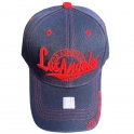 Casquette Los Angeles "Writing" Bleu Nuit et Rouge