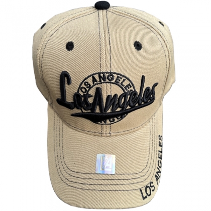 Casquette Los Angeles "Writing" Beige et Noire