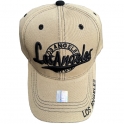 Casquette Los Angeles "Writing" Beige et Noire