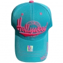 Casquette Los Angeles "Hollywood" Turquoise & rose