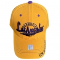 Casquette Los Angeles "Writing" Jaune et Violet