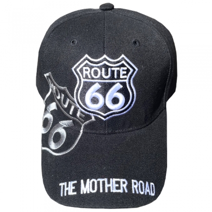 Casquette Route 66 "Classic Mother Road" Noire
